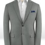 Серый деловой пиджак из чистой шерсти – Reda