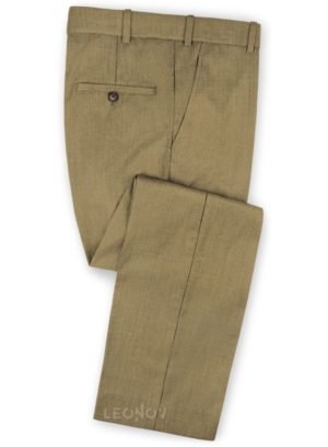 Темно-бежевые брюки из чистой шерсти – Reda