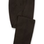 Темно-коричневые брюки из чистой шерсти – Reda