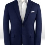 Пиджак цвета сапфировый синий из чистой шерсти – Reda