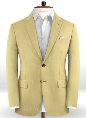 Пиджак из чистой шерсти светлый хаки – Reda