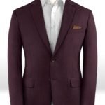 Пиджак винного цвета из чистой шерсти – Reda