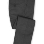 Темно-серые брюки из чистой камвольной шерсти – Reda