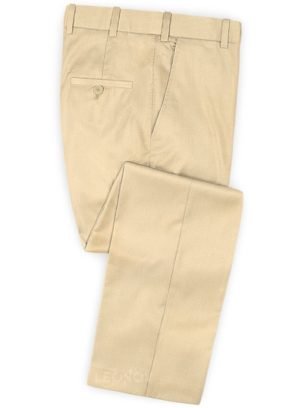 Бежевые брюки из шерсти – Scabal