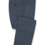 Синие твидовые брюки из шерсти
