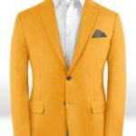 Ярко оранжевый пиджак из шерсти – Scabal
