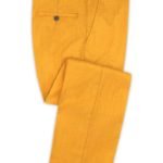Ярко оранжевые брюки из шерсти