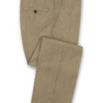 Светло-коричневые классические брюки из шерсти