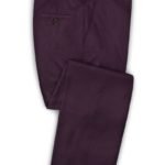 Темно-фиолетовые брюки из шерсти – Scabal