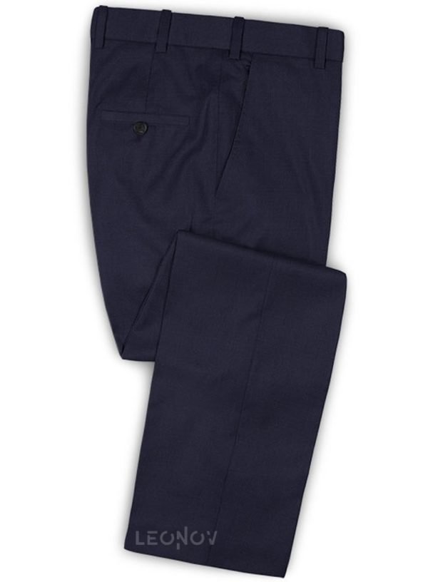 Темно-синие брюки из шерсти