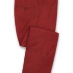Красные брюки из шерсти
