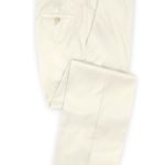 Белые свадебные брюки из шерсти – Scabal