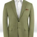 Светло-зеленый пиджак из шерсти