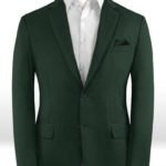 Пиджак из шерсти лесная зелень
