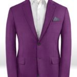Пиджак из шерсти насыщенный фиолетовый