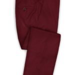 Темно-бордовые брюки из шерсти – Scabal
