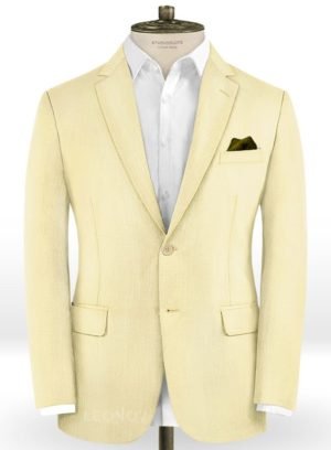 Пиджак сочного желтого цвета из шерсти – Scabal