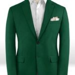 Зеленый пиджак из шерсти – Scabal