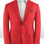 Ярко красный (алый) пиджак из шерсти – Scabal