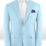 Небесно-голубой пиджак из шерсти – Scabal