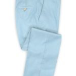 Небесно-голубые брюки из шерсти – Scabal