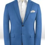 Ярко-синий пиджак из шерсти – Scabal