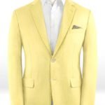 Желтый пиджак из шерсти – Scabal