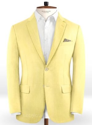 Желтый пиджак из шерсти – Scabal