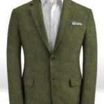 Летний зеленый пиджак из льна – Solbiati