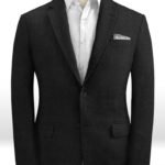 Офисный пиджак костюм из шелка, шерсти и льна – Solbiati