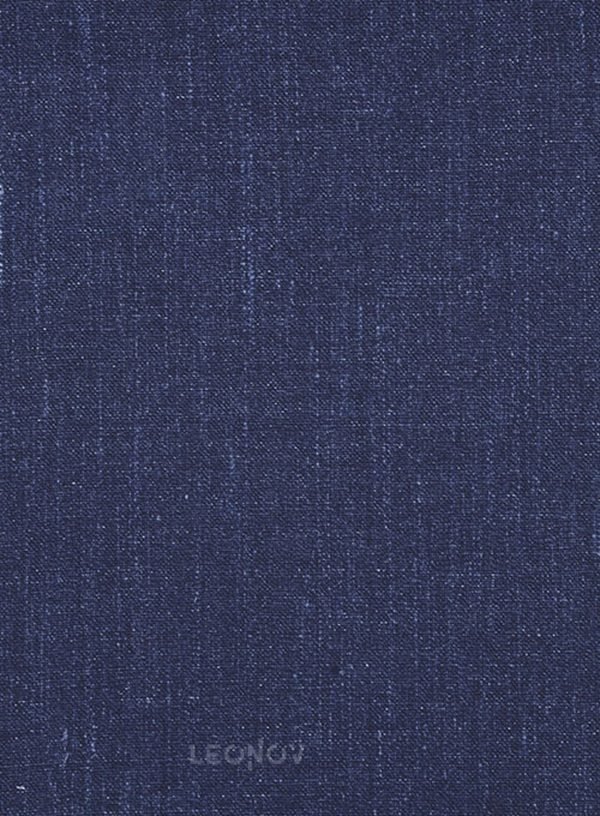 Повседневный деловой синий костюм из шелка, шерсти и льна