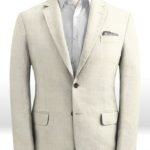 Летний белый пиджак из льна – Solbiati