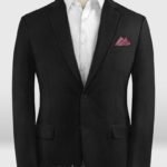 Классический деловой черный пиджак из шерсти – Zegna