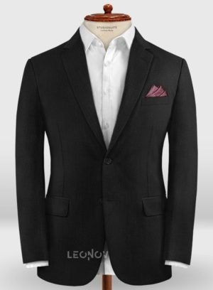 Классический деловой черный пиджак из шерсти – Zegna