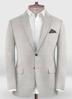 Классический светло-серый пиджак из шерсти – Zegna