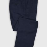 Деловые классические королевские синие брюки из шерсти